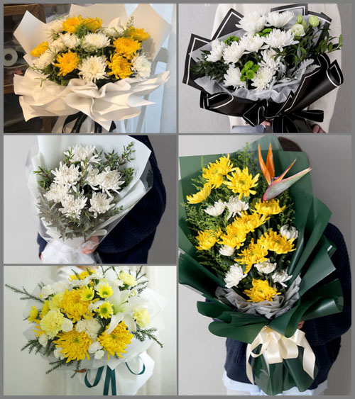 新疆北屯市白事花束代送